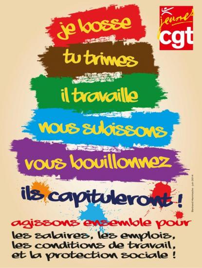 Affiche Jeunes CGT 2014